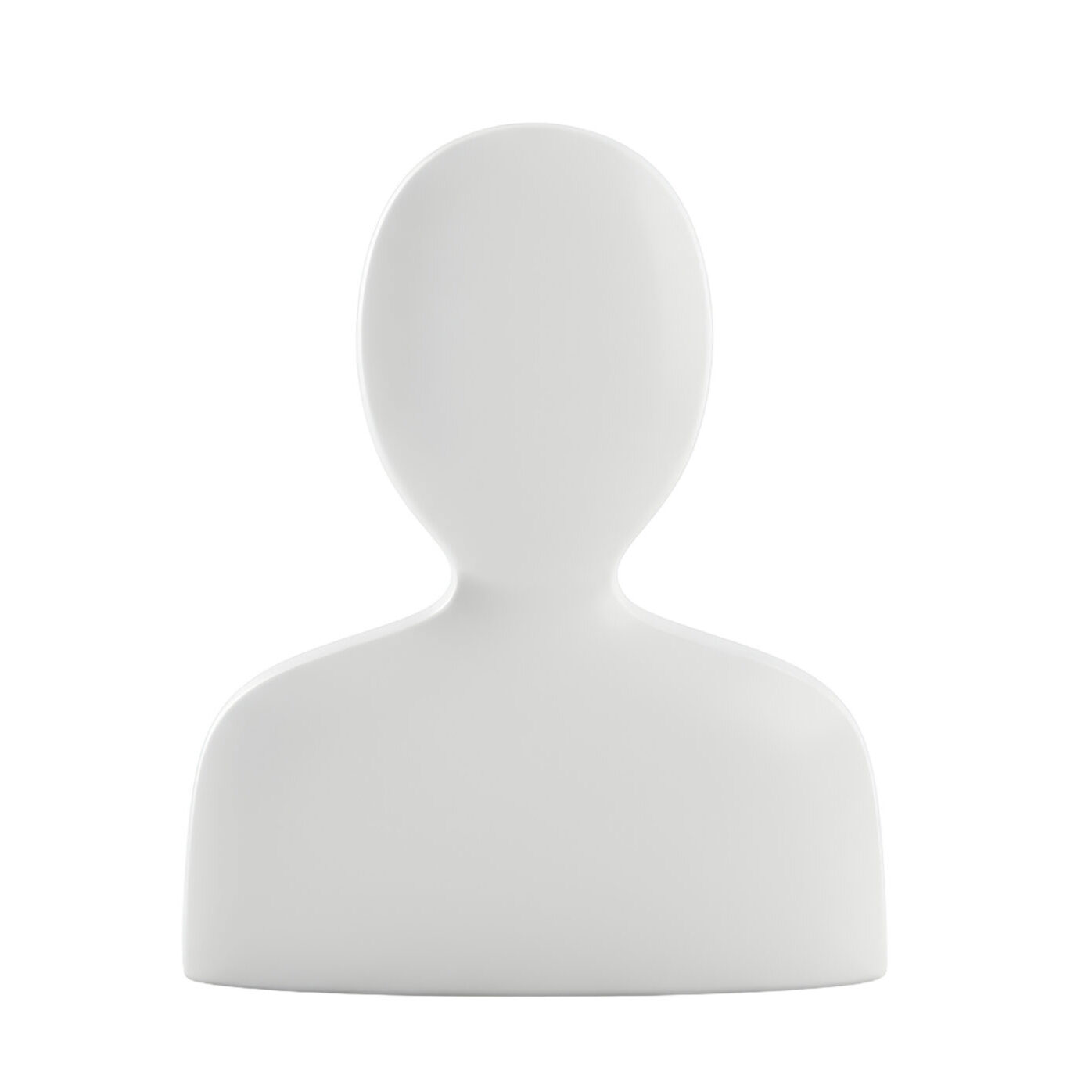 Isolated Generic Gray Human Figure Placeholder